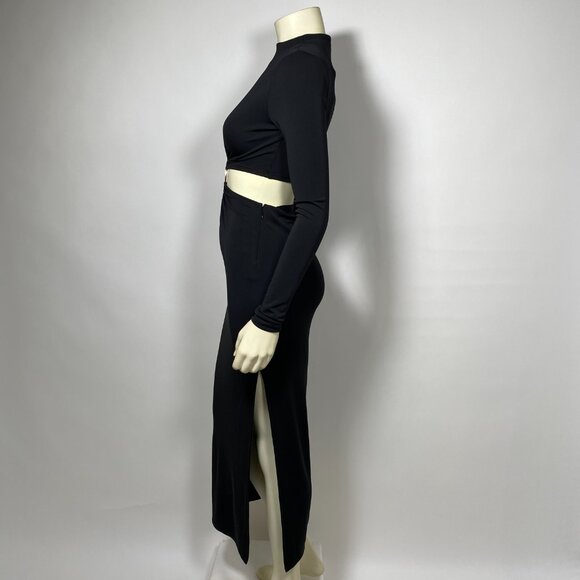 GAP x CULT GAIA Black Jersey Cut-out Maxi Dress - Picture 5 of 9